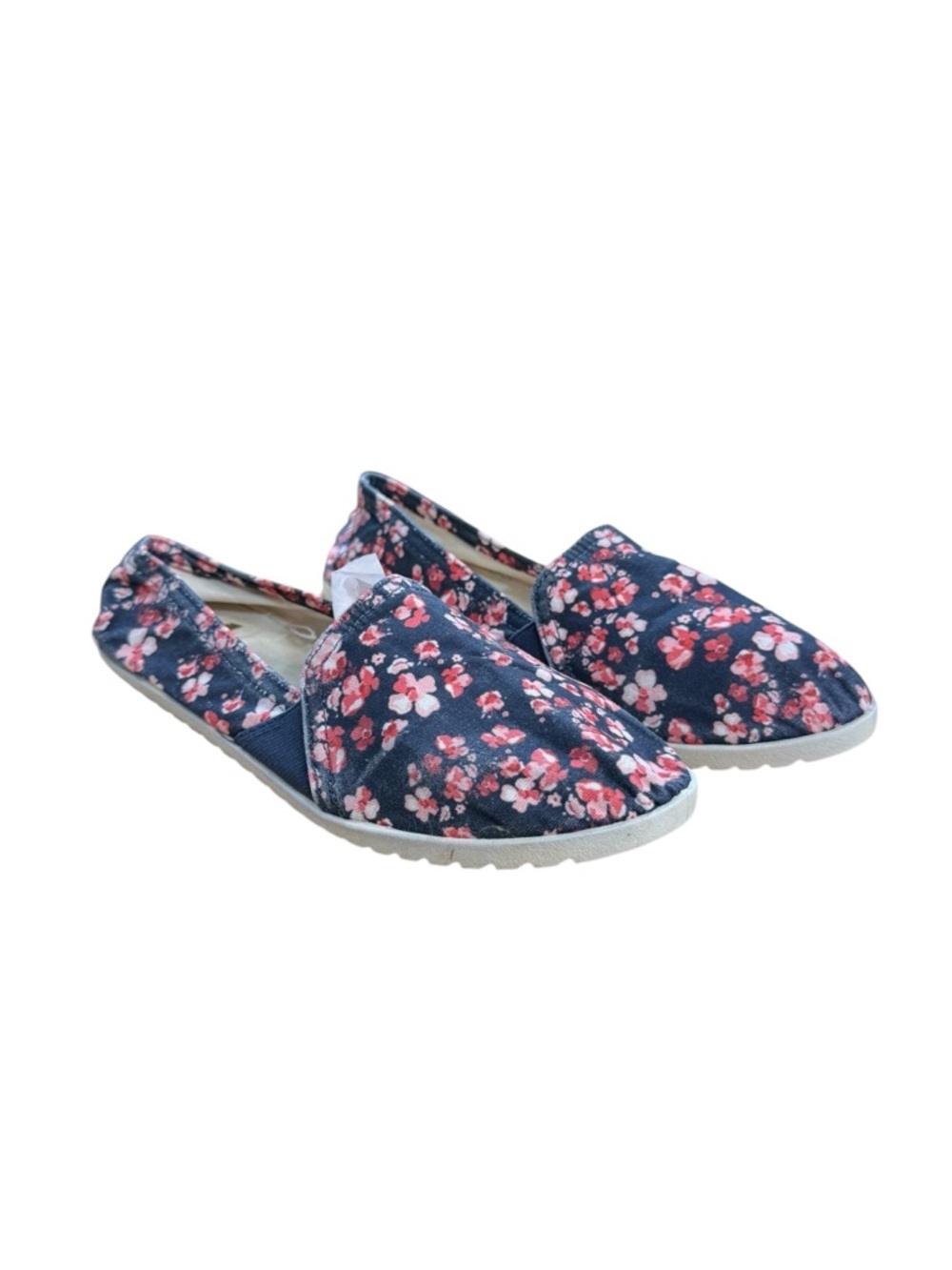 Report Navy Floral Slip-On Flats